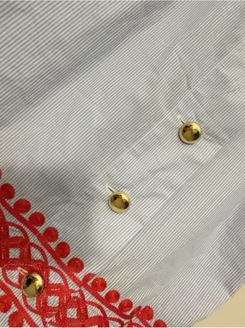 Sail to Sable Light Blue Tank with Red Trim - Picture 3 of 7